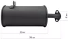 Powermat Áramfejlesztő Kipufogódob – 295 mm, OHV motorokhoz – PM-AGR széria (PM-AGR-3000-TL)