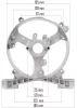 Powermat Generátor Hátsó Pajzs – 155mm belső átmérő, OHV motorokhoz – PM-AGR-3000 széria (PM-AGR-3000-WT)