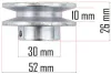 Powermat Ékszíjtárcsa – 52mm átmérő, 26mm magasság – PM-AWS-65 gyepszellőztetőhöz (PM-AWS-65-RLP)