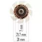   Powermat Felsőmaró Forgórész – 180 mm hossz, 55 mm ventilátor – PM-FWG-2000T típushoz (PM-FGW-2000T-WI)