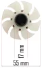 Powermat Felsőmaró Forgórész – 180 mm hossz, 55 mm ventilátor – PM-FWG-2000T típushoz (PM-FGW-2000T-WI)
