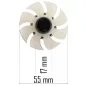   Powermat Felsőmaró Forgórész – 180 mm hossz, 55 mm ventilátor – PM-FWG-2000T típushoz (PM-FGW-2000T-WI)