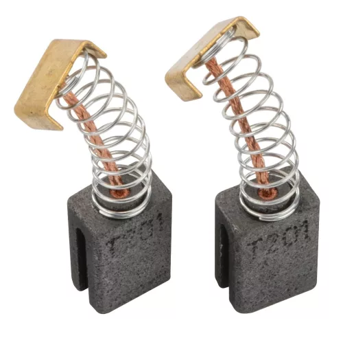 Powermat Szénkefe Készlet – 10x7x15,5 mm, rugós – PM-GGE-1700M kapálógéphez (PM-GGE-1700M-SZ)