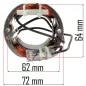   Powermat Elektromos Kapálógép Állórész – 95mm hossz, Réztekercselés – PM-GGE-2000M (PM-GGE-2000M-SN)