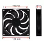   Powermat Ventilátor Ózongenerátorhoz – 120x120x25mm, 220V – PM-GOZ széria (PM-GOZ-28T/36T/60T-WEN)