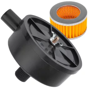   Powermat Légszűrő Kompresszorhoz – 1/2" (19mm) menet, 120mm átmérő – PM-KO széria (PM-KO-100T-150T-200T-230/400V-FI)