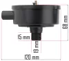 Powermat Légszűrő Kompresszorhoz – 1/2" (19mm) menet, 120mm átmérő – PM-KO széria (PM-KO-100T-150T-200T-230/400V-FI)