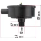   Powermat Légszűrő Kompresszorhoz – 1/2" (19mm) menet, 120mm átmérő – PM-KO széria (PM-KO-100T-150T-200T-230/400V-FI)
