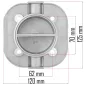   Powermat Kompresszor Hengerfej – 62x70 mm furattávolság, 19 mm menet – PM-KO széria (PM-KO-100T-150T-200T-230/400V-GC)