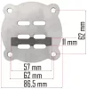 Powermat Kompresszor Szeleplemez Készlet – 86,5 mm átmérő, 62 mm furattávolság – PM-KO-100T/150T/200T szériához (PM-KO-100T-150T-200T-230/400V-KBL)