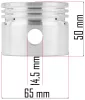 Powermat Kompresszor Dugattyú Készlet – ø 65mm, 3 gyűrűvel – PM-KO-100T/150T/200T szériához (PM-KO-100T-150T-200T-230/400V-TK)