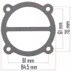 Powermat Kompresszor Tömítés Készlet – 3 részes, 74/61mm furattávolság – PM-KO-100T, 150T, 200T (PM-KO-100T-150T-200T-230/400V-ZUS)