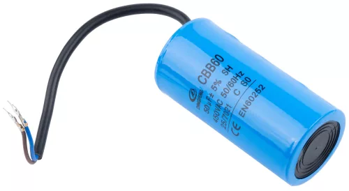 Powermat Kompresszor Kondenzátor – 50µF, 450V, CBB60 – PM-KO szériához (PM-KO-100T-150T-200T-230V-KN)