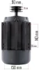 Powermat Kompresszor Motor – 3 kW, 4 LE, 230V – PM-KO-100T/150T/200T szériához (PM-KO-100T-150T-200T-230V-SI)