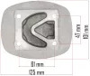 Powermat Kompresszor Hengerfej – 125x101 mm, 15 mm menet – PM-KO-100T-V2 (PM-KO-100T-V2-GC)