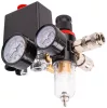 Powermat Kompresszor Nyomáskapcsoló – 8 bar, 230V, Reduktorral és Szűrővel – PM-KO-100T-V2 széria (PM-KO-100T-V2-WY)