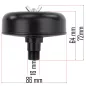   Powermat Kompresszor Légszűrő – 16mm (3/8"), Szivacsbetéttel – PM-KO széria (PM-KO-24T-100T-V2-FI)