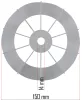 Powermat Kompresszor Ventilátor Lapát – ø 150mm, 14mm furat – PM-KO-24T, PM-KO-50T (PM-KO-24T-50T-WEN)