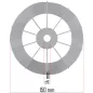   Powermat Kompresszor Ventilátor Lapát – ø 150mm, 14mm furat – PM-KO-24T, PM-KO-50T (PM-KO-24T-50T-WEN)
