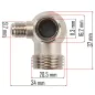   Powermat Visszacsapó Szelep – 5/8" x 3/4" x 3/8", Univerzális – PM-KO-24T és PM-KO-50T kompresszorokhoz (PM-KO-24T-50T-ZZ)