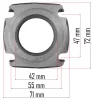 Powermat Kompresszor Henger – ø 42mm, 55x47mm rögzítés – PM-KO-24T széria (PM-KO-24T-CY)