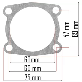   Powermat Kompresszor Tömítés Készlet – 47 x 60 mm furattávolság – PM-KO-24T, PM-KO-50T (PM-KO-24T-ZUS)