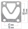 Powermat Kompresszor Tömítés Készlet – 47 x 60 mm furattávolság – PM-KO-24T, PM-KO-50T (PM-KO-24T-ZUS)
