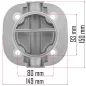   Powermat Kompresszor Hengerfej – 80x93 mm furattávolság, 32 mm menet – PM-KO-300T-400V (PM-KO-300T-400V-GC)