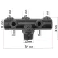   Powermat Kompresszor Elosztó Csonk – 1", 3/8", 1/4" menetek – PM-KO-300T-400V szériához (PM-KO-300T-400V-LI)