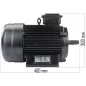   Powermat Kompresszor Motor – 7,5kW, 400V, 3000 ford/perc – PM-KO-300T-400V típushoz (PM-KO-300T-400V-SI)