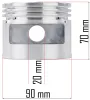 Powermat Kompresszor Dugattyú Készlet – ø 90mm, 3 gyűrűvel – PM-KO-300T-400V típushoz (PM-KO-300T-400V-TK)