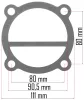 Powermat Kompresszor Tömítés Készlet – 5 részes, 80mm furattávolság – PM-KO-300T-400V (PM-KO-300T-400V-ZUS)