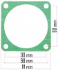 Powermat Kompresszor Tömítés Készlet – 5 részes, 80mm furattávolság – PM-KO-300T-400V (PM-KO-300T-400V-ZUS)