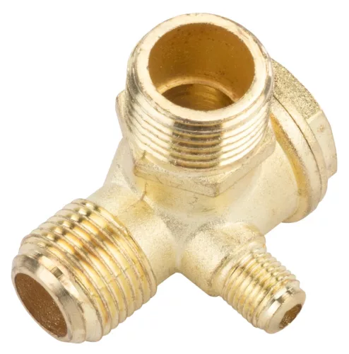 Powermat Visszacsapó Szelep Kompresszorhoz – 1/2" x 3/8" x 1/8", Sárgaréz – PM-KO-50T-V2, PM-KO-100T-V2 (PM-KO-50T-V2-100T-V2-ZZ)
