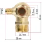   Powermat Visszacsapó Szelep Kompresszorhoz – 1/2" x 3/8" x 1/8", Sárgaréz – PM-KO-50T-V2, PM-KO-100T-V2 (PM-KO-50T-V2-100T-V2-ZZ)