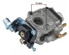 Powermat Benzinmotoros Fűkasza Karburátor – 52ccm, 31mm furattávolság – PM-KS-600T széria (PM-KS-600T-GA)