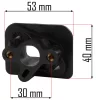 Powermat Karburátor Talp – 15mm torok, 30/36mm furattávolság – PM-KS-600T és univerzális (PM-KS-600T-PG)
