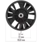   Powermat Ékszíjtárcsa (Nagy) – PM-KSE-2200MN fűnyíróhoz – Red Technic kompatibilis (PM-KSE-2200MN-KP1)