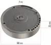 Powermat Lendkerék – 168mm, Mágneses – PM-KSS-700SH fűnyíróhoz (PM-KSS-700SH-MG)