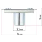   Powermat Fűnyíró Késtartó – 22mm tengely, 58mm furattávolság – PM-KSS-700SH-UN (PM-KSS-700SH-UN)