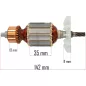   Powermat Keverőgép Forgórész – 142mm hossz, 61mm ventilátor – PM-MI-2400T szériához (PM-MI-2400T-WI)