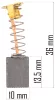 Powermat Szénkefe Készlet – 10x3,4x13,5 mm – PM-MTM-550T fémesztergához (PM-MTM-550T-SZ)