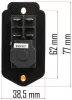 Powermat Eszterga Kapcsoló – 230V, DKLD DZ-6, Vészleállítóval – PM-MTM-550T típushoz (PM-MTM-550T-WY)