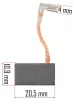 Powermat Szénkefe Készlet – 20,5x10,9x6,3 mm – PM-MU-2600T bontókalapácshoz (PM-MU-2600T-SZ)