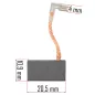   Powermat Szénkefe Készlet – 20,5x10,9x6,3 mm – PM-MU-2600T bontókalapácshoz (PM-MU-2600T-SZ)