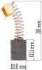 Powermat Szénkefe Készlet – 10,8x6,8x13,5 mm – PM-MW-2600M bontókalapácshoz (PM-MW-2600M-SZ)