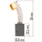   Powermat Szénkefe Készlet – 10,8x6,8x13,5 mm – PM-MW-2600M bontókalapácshoz (PM-MW-2600M-SZ)