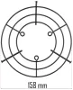 Powermat Gázhősugárzó Védőrács – 158 mm – PM-NAG-25GN, PM-NAG-65GN (PM-NAG-25GN-KRT)