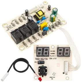   Powermat Vezérlő Elektronika Készlet – 230V, LCD kijelzővel – PM-NAG-30SKN / 40SKN hősugárzókhoz (PM-NAG-40SKN-PCB)