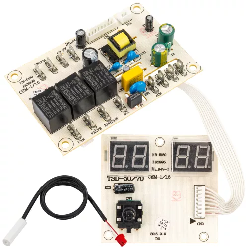 Powermat Vezérlő Elektronika Készlet – 230V, LCD kijelzővel – PM-NAG-30SKN / 40SKN hősugárzókhoz (PM-NAG-40SKN-PCB)